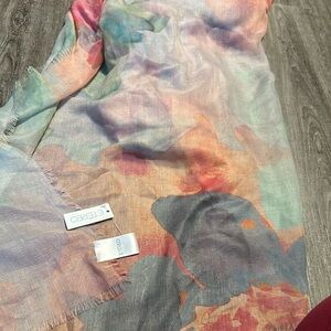 Etereo Scarf . peach multicolour . New